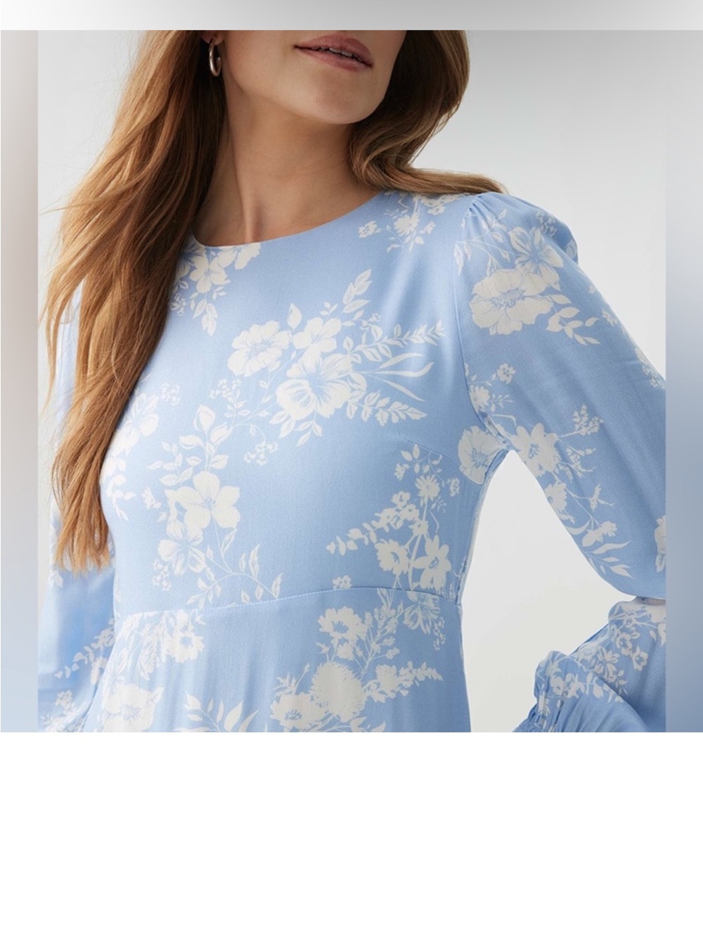 Ardene Light Blue Floral Maxi Dress - Picture 4 of 14